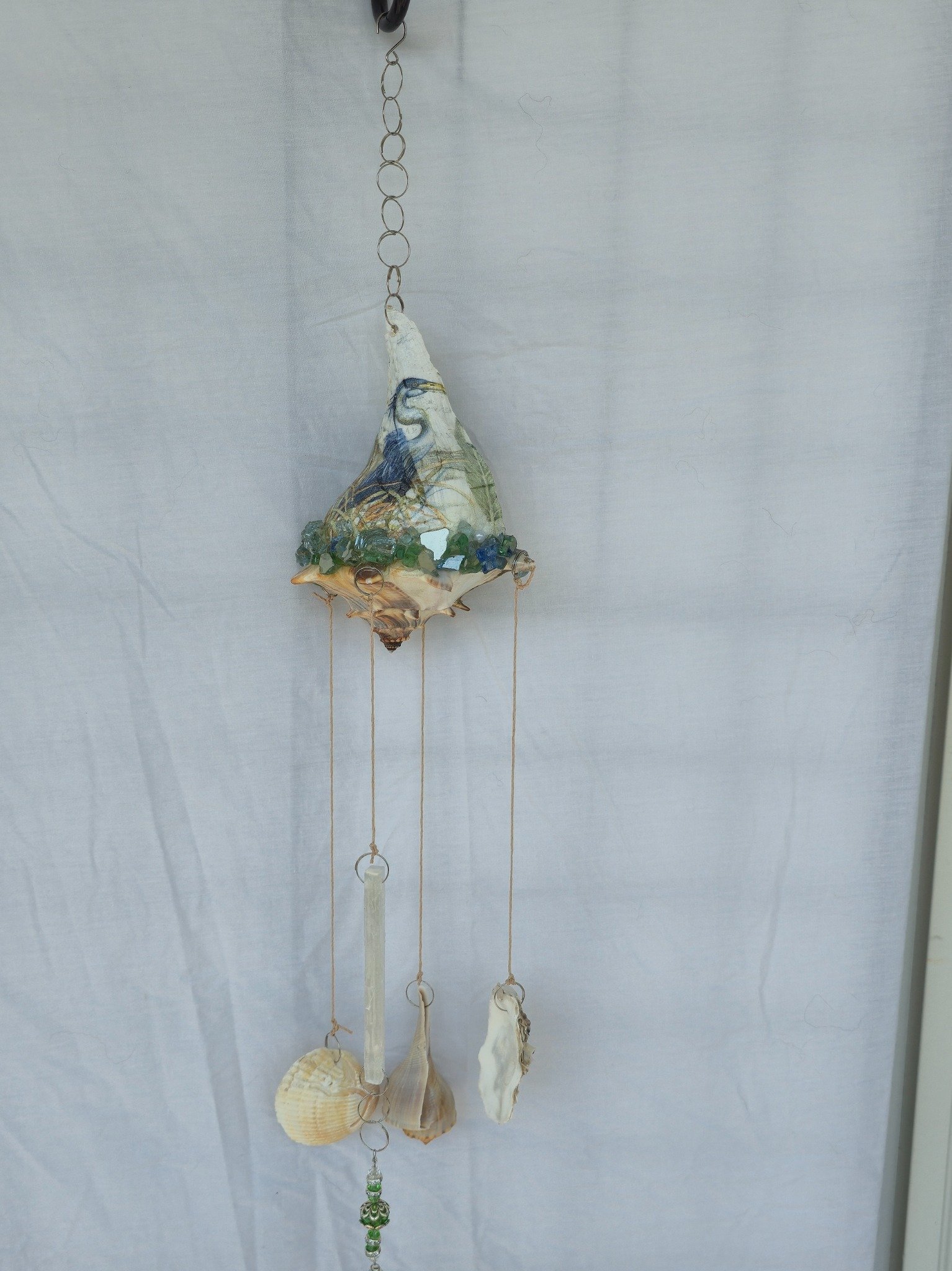 Heron Shell Wind Chime